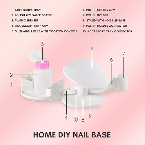 Miniatura 7 de Makartt Gel de extensión de uñas de poli de 1.7 fl oz, color nude natural, paquete con soporte para esmalte de uñas, gel de extensión de poli para