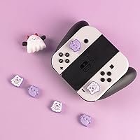 Vista 7 de BLINGKIYO 4 tapas de agarre para el pulgar de Halloween, cubierta analógica para Switch OLED Joycon, tapas de agarre de pulgar para Switch & Switch