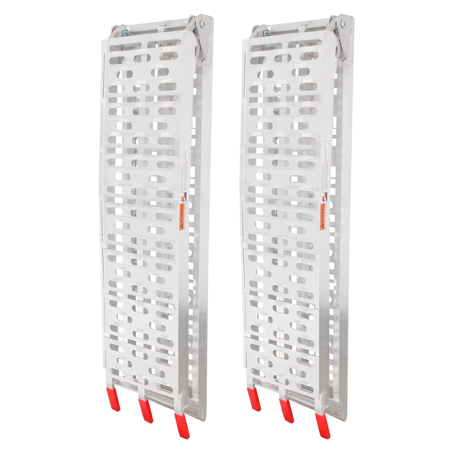 2X Auffahrrampe,Faltbare Verladerampe, rutschfeste Verladeschiene, Aluminium Laderampe, 680 kg Tragfähigkeit,Auto Laderampe,Motorradrampe