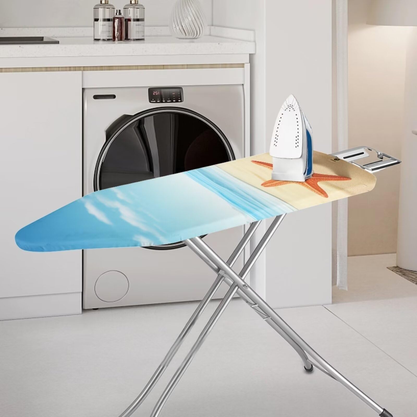 DISNIMO Beach Starfish Ironing Board Cover and Pad, Standard Size 15