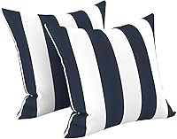 Vista 168 de LVTXIII - Juego de fundas para cojines de sofá, patio o sillón de exteriores, cuadradas y decorativas, 2 unidades de 16" x 16", sin relleno