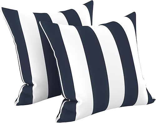 Miniatura 168 de LVTXIII - Juego de fundas para cojines de sofá, patio o sillón de exteriores, cuadradas y decorativas, 2 unidades de 16" x 16", sin relleno