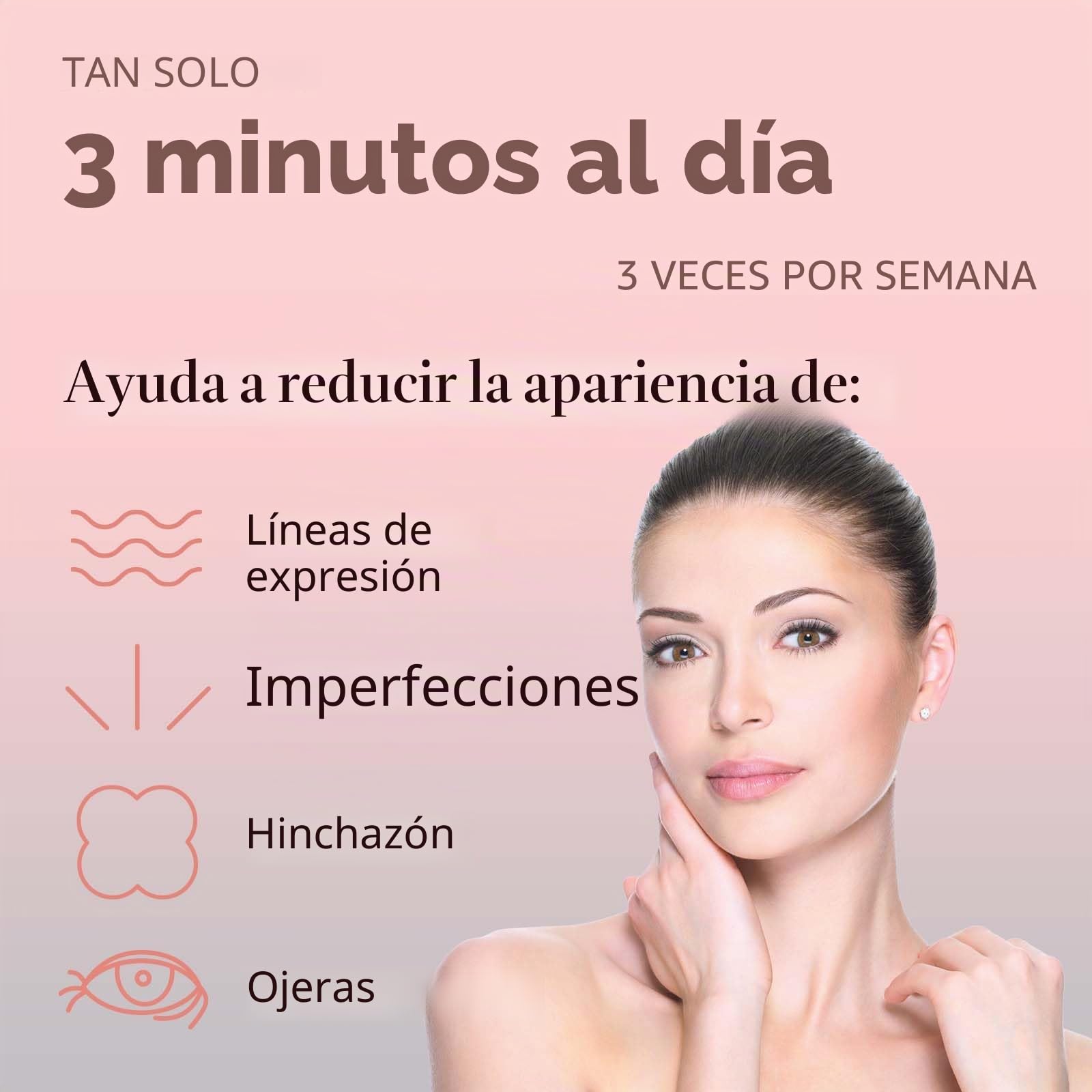 Varita de terapia de luz 4 en 1, terapia de luz roja para cara y cuello, dispositivo facial de microcorriente para antienvejecimiento, masajeador facial y ocular, cuidado de la piel