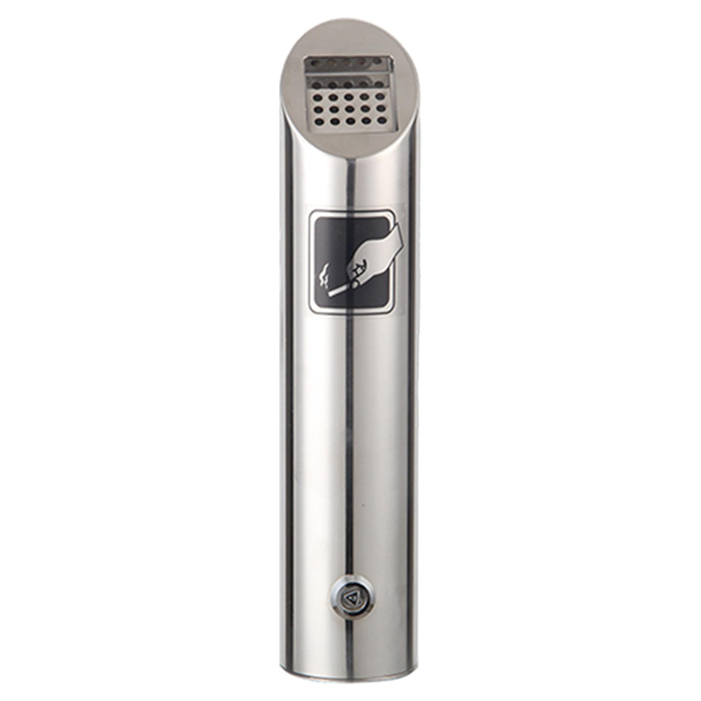 Outdoor Ashtray, Cigarette Disposal Bin, Stainless Steel, Lockable, Rain-Resistant, for Indoor and Public Spaces