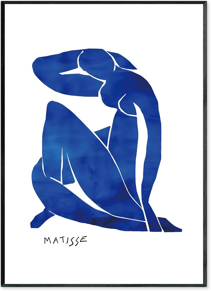 Amazon.co.jp: アンリ マティス ポスター アートポスター ブルー