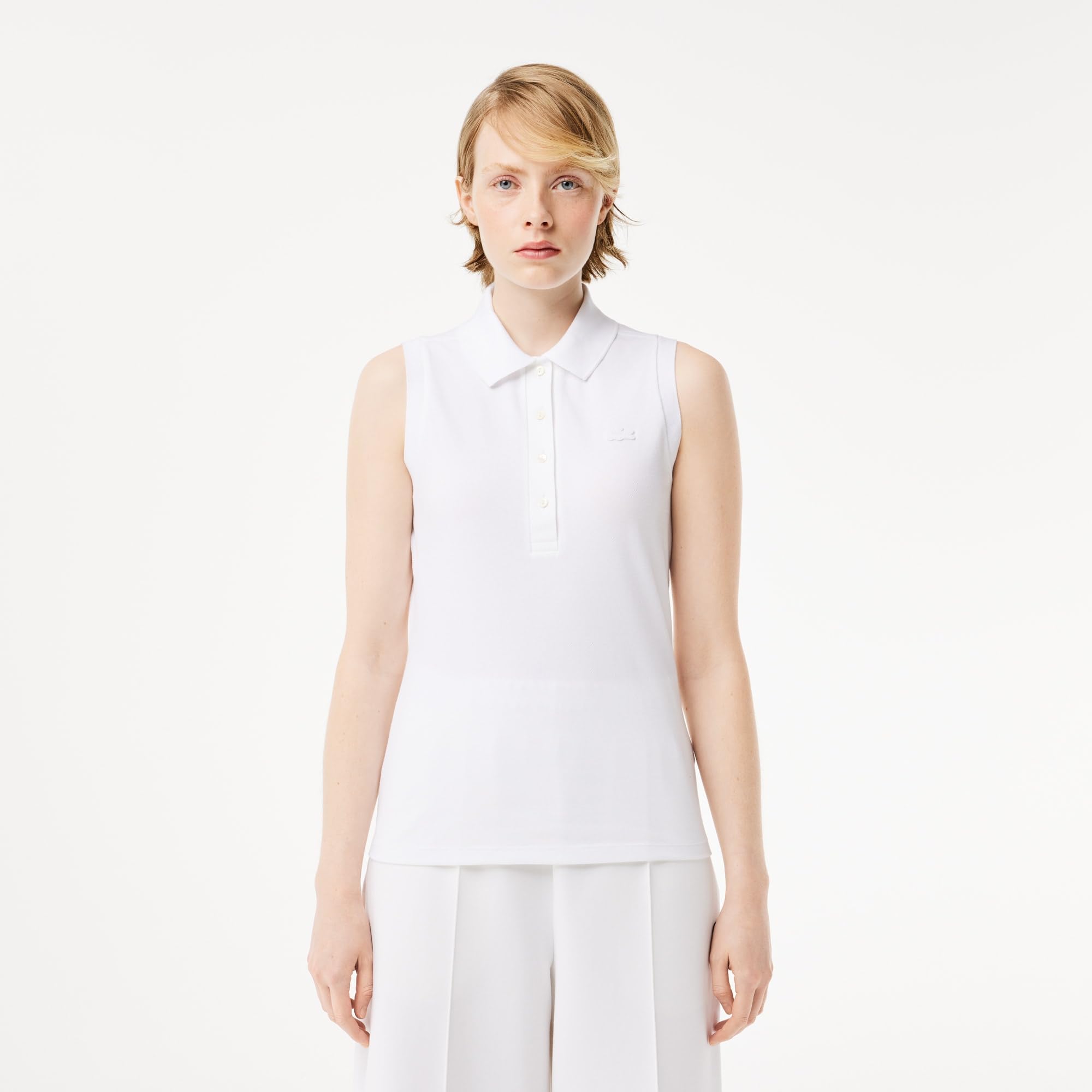 Lacoste Polo Sans Manches Slim Fit Femme
