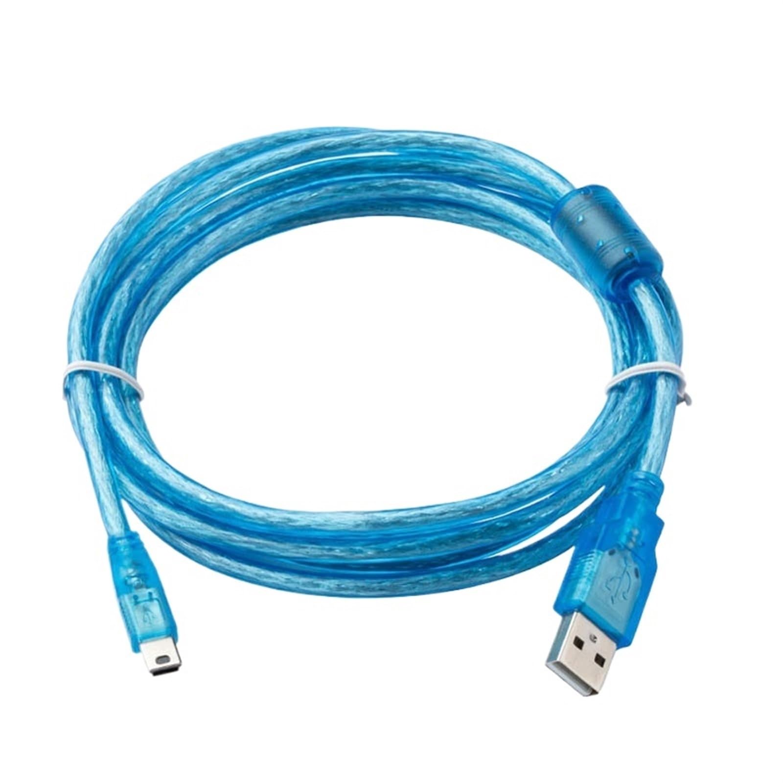 GHNUPQ USB-Q Suitable Q Series Programming Cable USB-Q06UDEH Q03UDE USB to Mini Port Download Cable (Color : USB-Q (Blue), Size : 5m)