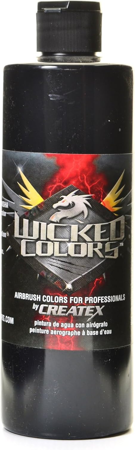 Createx Wicked Colors for Airbrush detail black 16 oz.