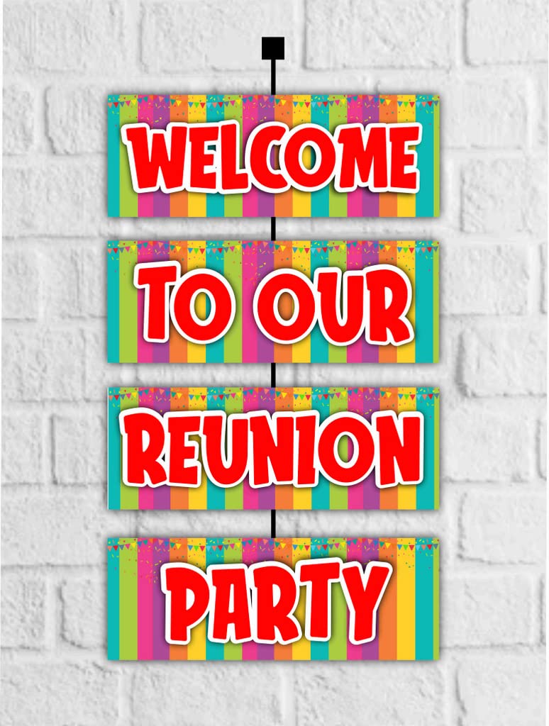 Partyzon Reunion Welcome Board Welcome to Reunion Party Board for Door Party Hall Entrance Decoration Party Item for Indoor and Outdoor 2.3 feet Multicolor (B0BZQJJRT4) Amazon Price History, Amazon Price Tracker