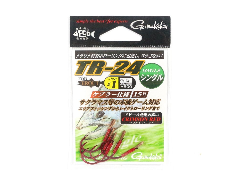 Amazon | がまかつ(Gamakatsu) シングルフック TR-24 1号 5本