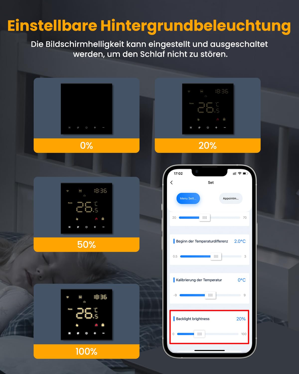 MIUCDA Termostato intelligente WiFi per riscaldamento a pavimento e caldaia a gas, termostato programmabile, termostato digitale, compatibile con Alexa, Google Home, nero