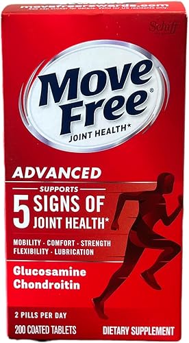Move Free Advanced Glucosamina Condroitina + Fructoborato de Calcio Suplemento de Apoyo Articular, Apoya la Movilidad, Comodidad Fuerza,