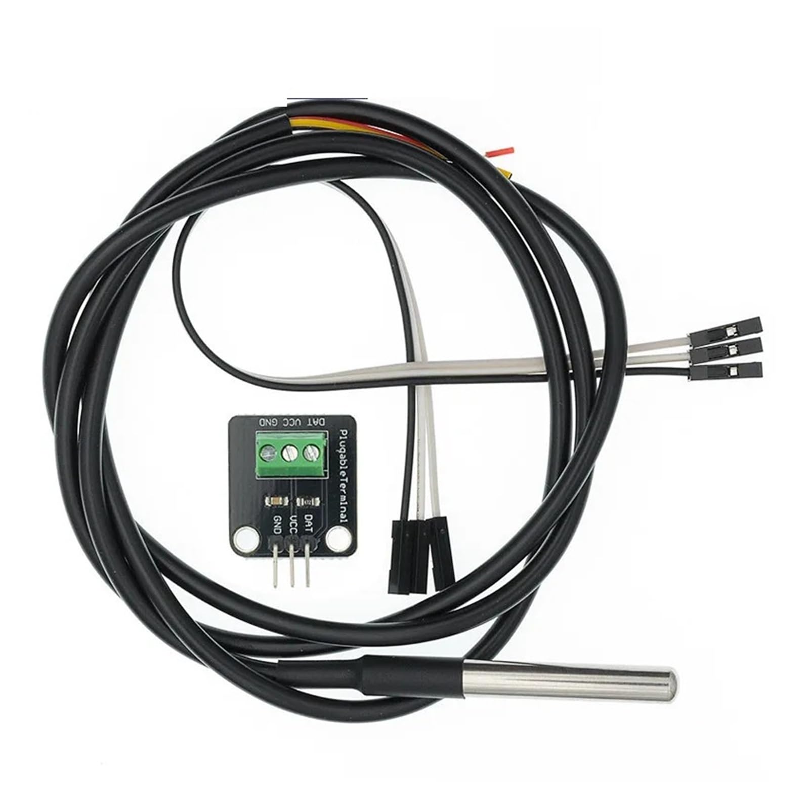 Kit Modulo Sensore di Temperatura Impermeabile 100CM Cavo Digitale