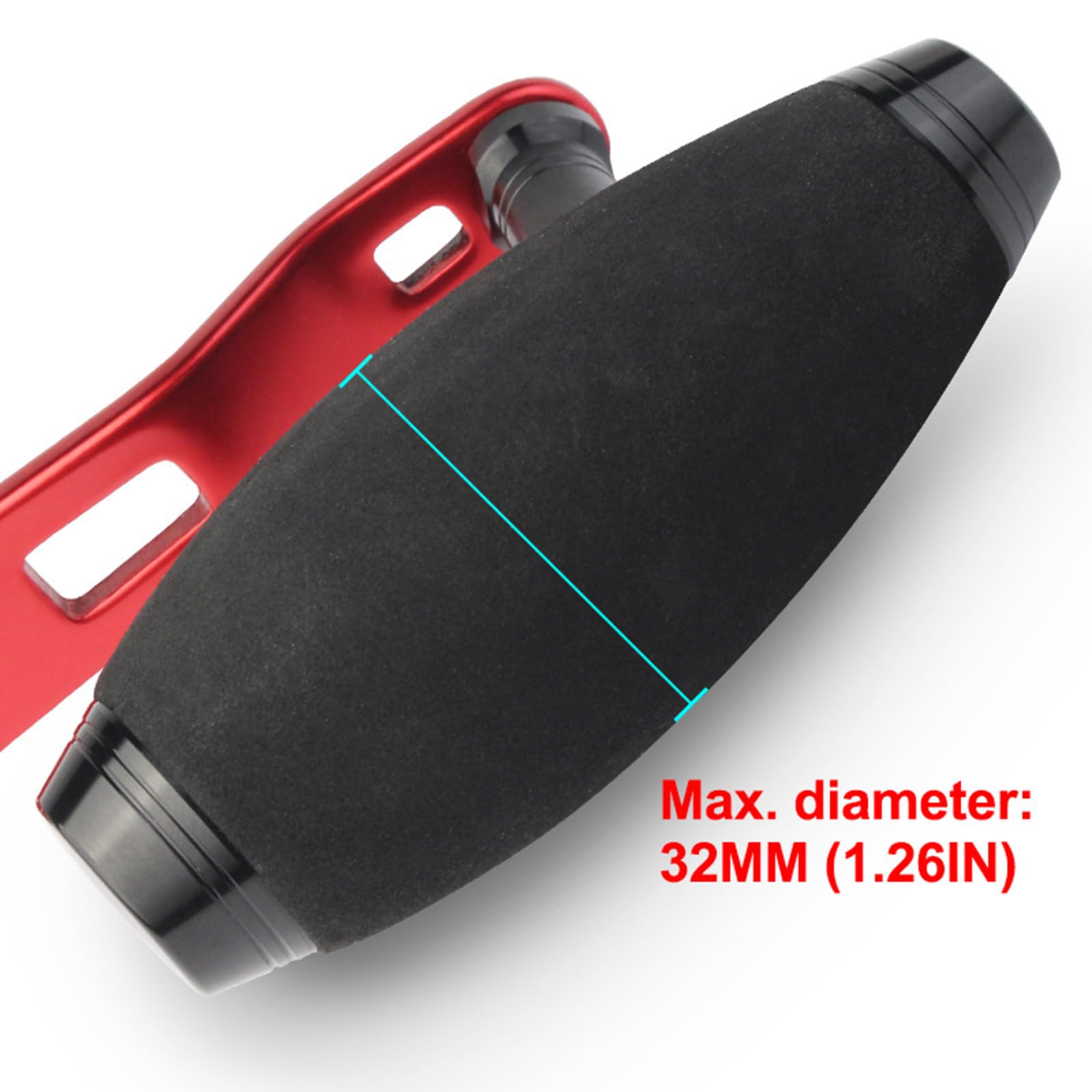 Leghe di alluminio Mulinello da pesca Maniglia Power Knob Grip Ricambio Assemblea Parte Baitcasting Maniglia in alluminio