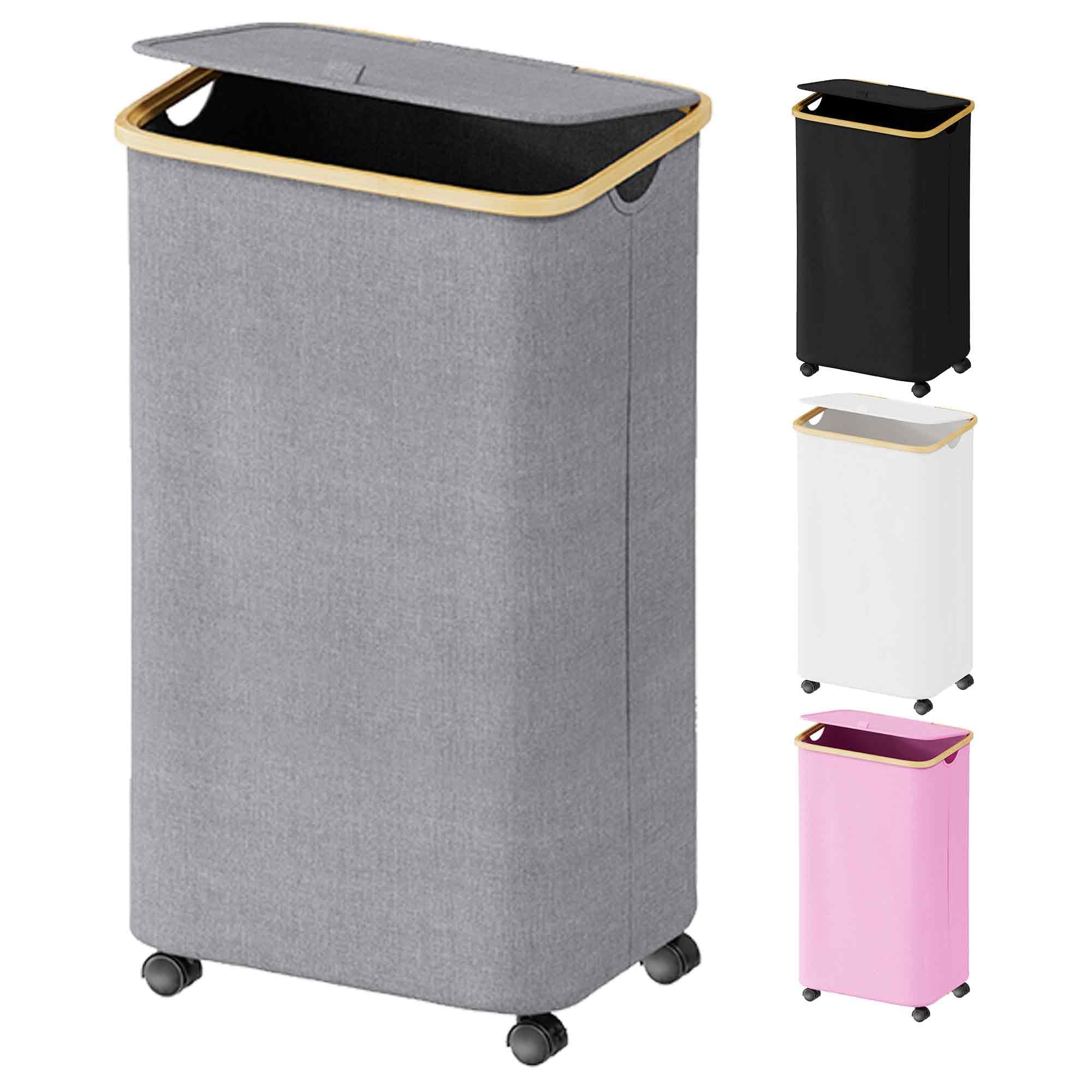 Cesto De Roupa Suja Com Rodas Cesto Para Roupa Suja Com Rodas 3 X 45 L