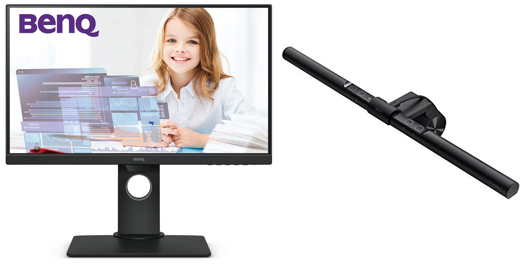 BenQ GW2480T 24" (60cm) 1920 X 1080p IPS Full HD|Height Adjustment| HDMI| DP Port| Ultra-Slim Bezel