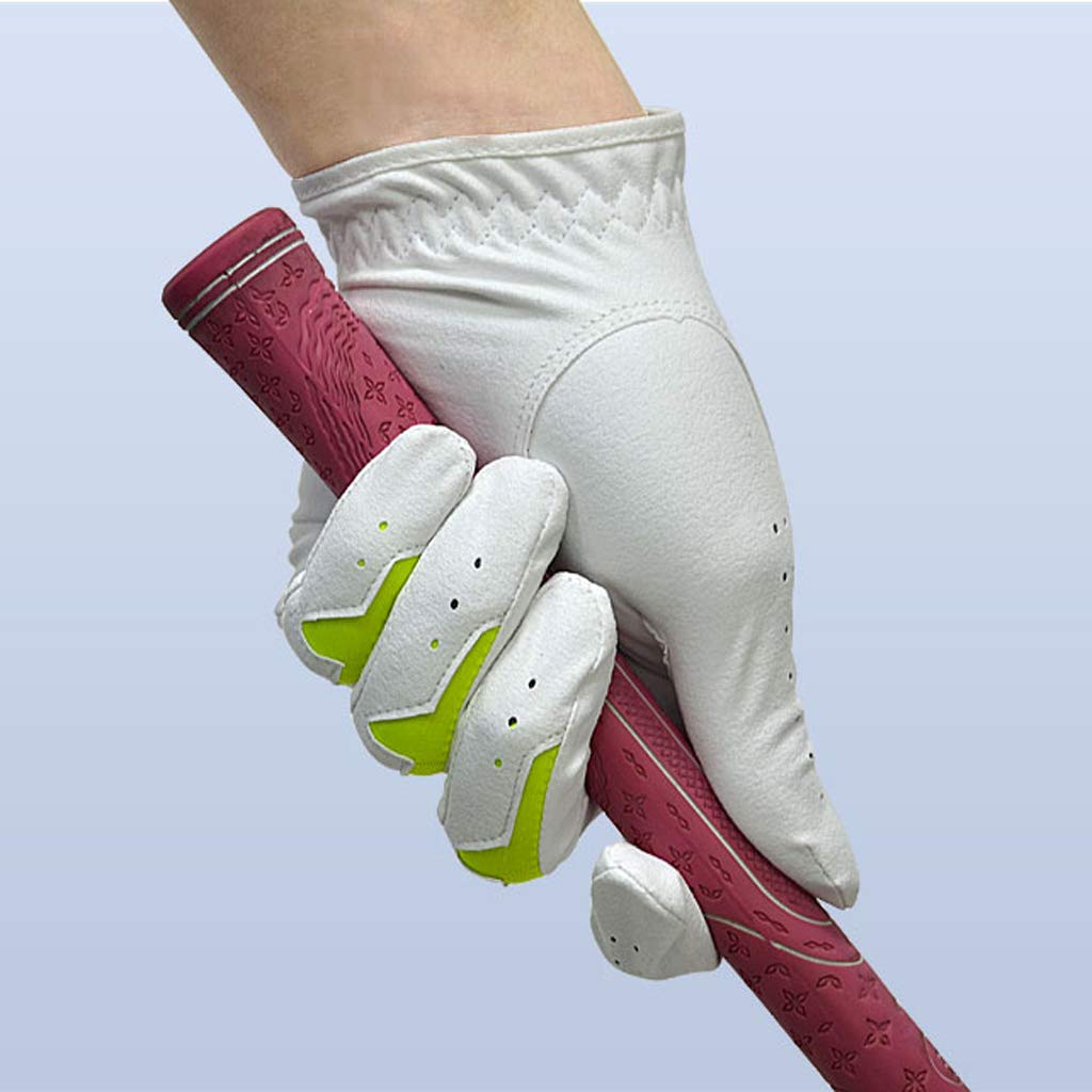 Damen-Golfhandschuhe, rutschfest, Mikrofaser, PU, linke Hand, Größe 20, 10 Stück