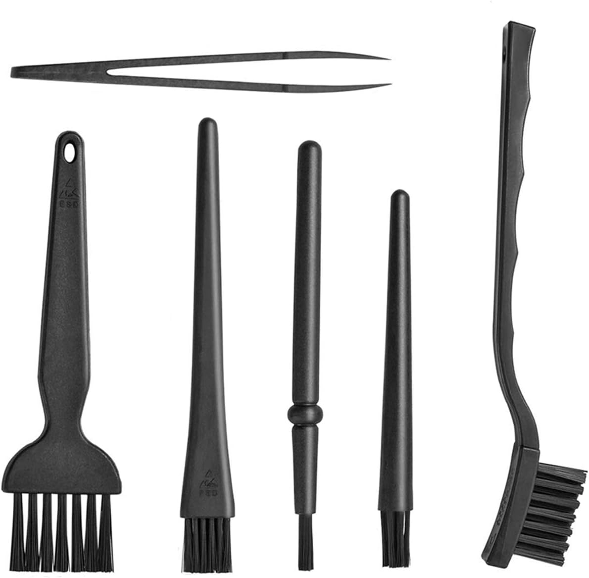 ELANE 6 Pcs Small Cleaning Brushes for Small Spaces,Small Brushes for Cleaning