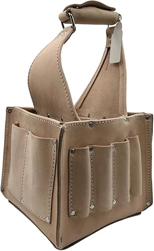 Leather Craft - Bolsa para herramientas de mantenimiento y electricista, bolsas de herramientas resistentes para organizar tus herramientas, 17