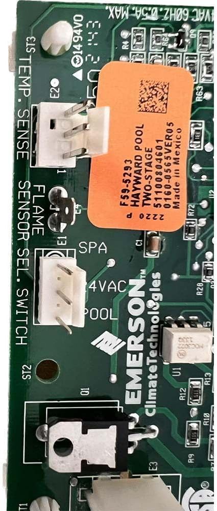 Hayward HDXFICBRD001 Ignition Control Board Sensor and Switch Connections