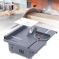 Vista 2 de Sierra superior de banco, mini sierra de mesa de 100 W, banco de carpintería de hoja circular, máquina de herramientas de corte de manualidades