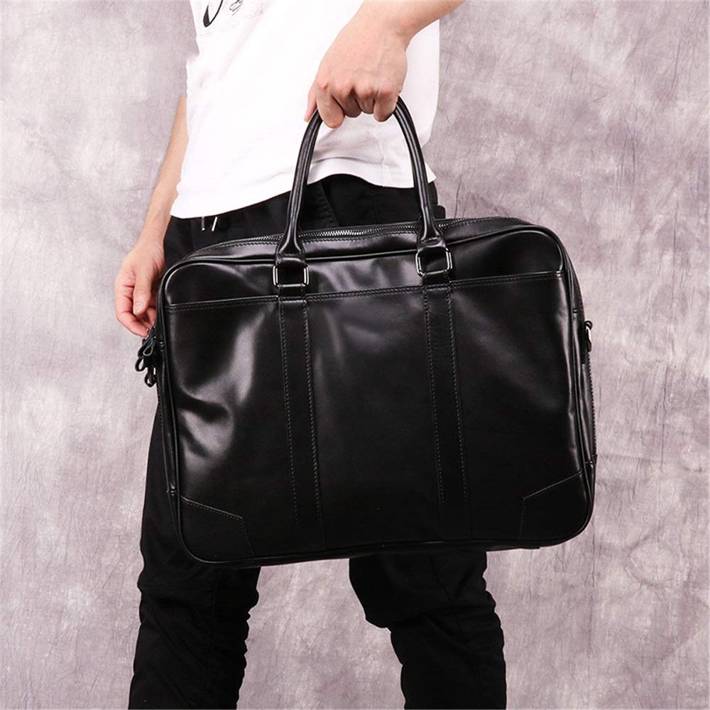 Sacs Messagers pour Hommes Solide Couleur des hommes en cuir Sac Messenger Porte-documents d'affaires for ordinateur portable Voyage pour le Travail