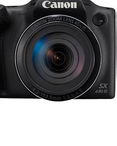 Canon PowerShot SX430 IS Digital Compact Camera - Black (Renewed