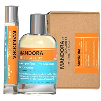 Mandora by Stallion 53 Eau De Parfum 100ml/3.4oz Unisex + 20ML FREE | Citrus, Spicy, and Fresh Scent for Men and Women