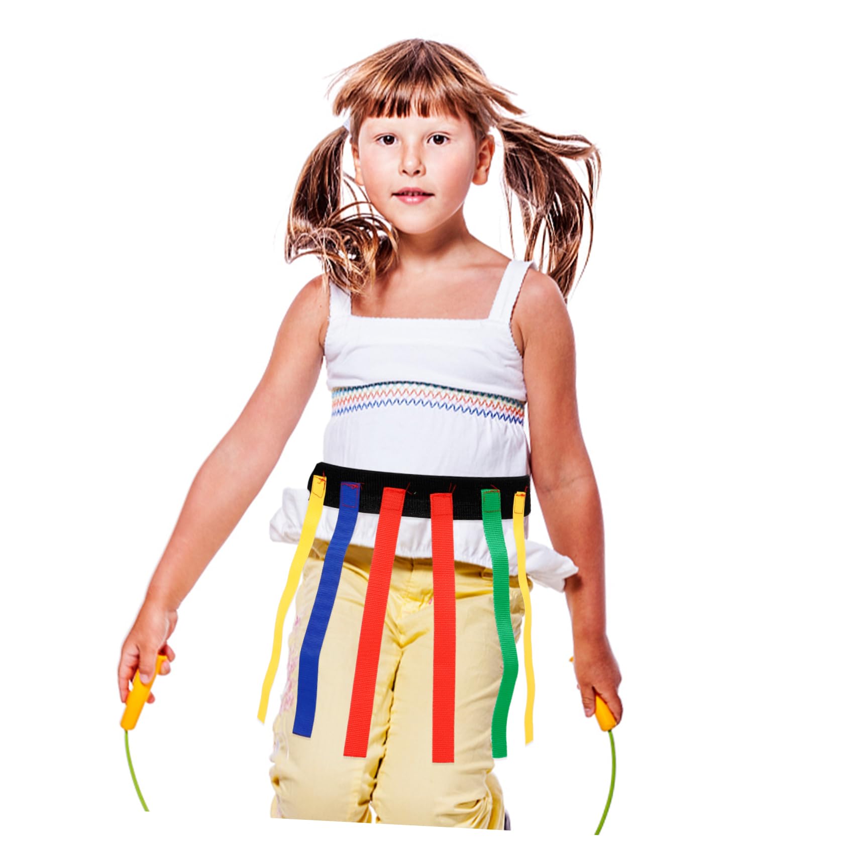 5sets Cinture Per Giochi Di Reazione Ragazzo Ragazza Attività Outdoor Con Code Colorate Prodotto Per Allenamento Sensoriale Adatto Ragazzi e Ragazze Per Giochi Di Gruppo e Famiglia