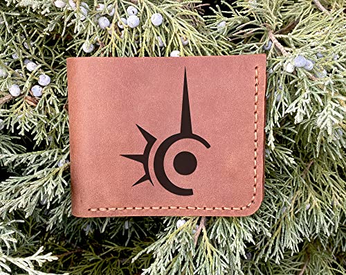 FF Red Mage Leather Wallet Mens, Gamer Wallet, Gamer Gifts, Personalized Mens Wallet, Christmas Gift for Him, Custom Leather Wallet Handmade, Husband Gift, Boyfriend Gift, Geek Gift k5823