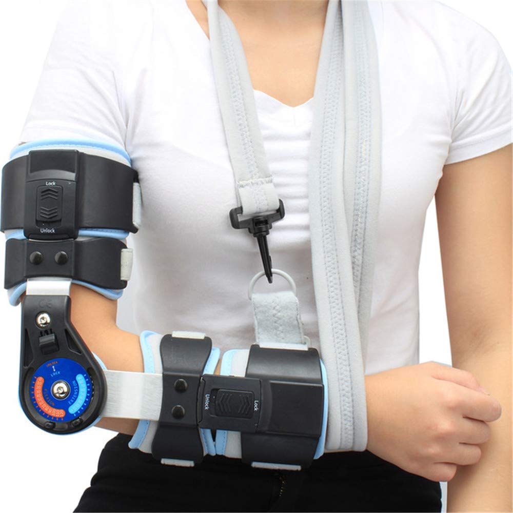 Buy JFJL Elbow ROM Brace Hinged Elbow Brace with Strap for Post Op