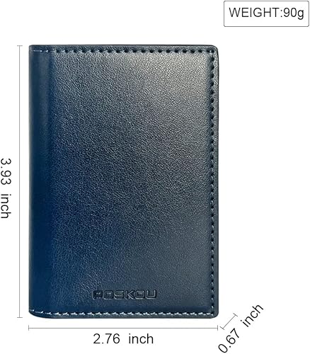 Miniatura 7 de POSKOU Pop Up Credit Card Holder Wallet for Men RFID Blocking Smart Slim Metal Minimalist Card Wallet