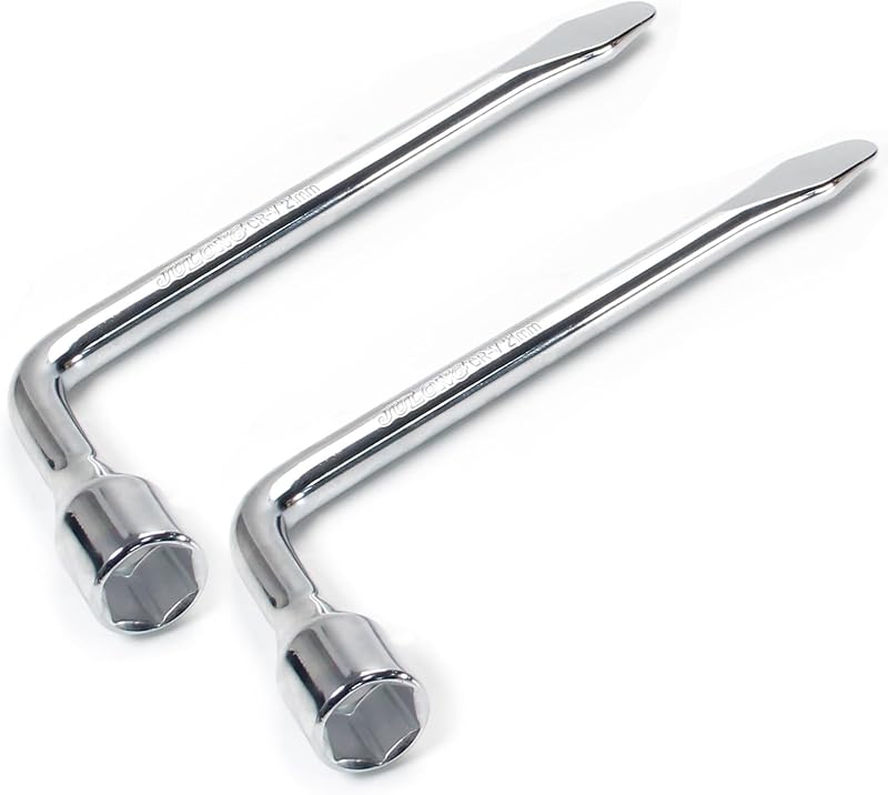 Chave de Soquete em L para Porca de Roda Automotiva 21 mm Utoolmart, com Ponta para Alavanca, 2 peças
