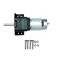 Vista 2 de Motor de engranaje planetario DC de 6-24V 200W 90kg.cm de alto par Mini motor de engranajes metálicos para robot DIY, mesa giratoria, cerradura