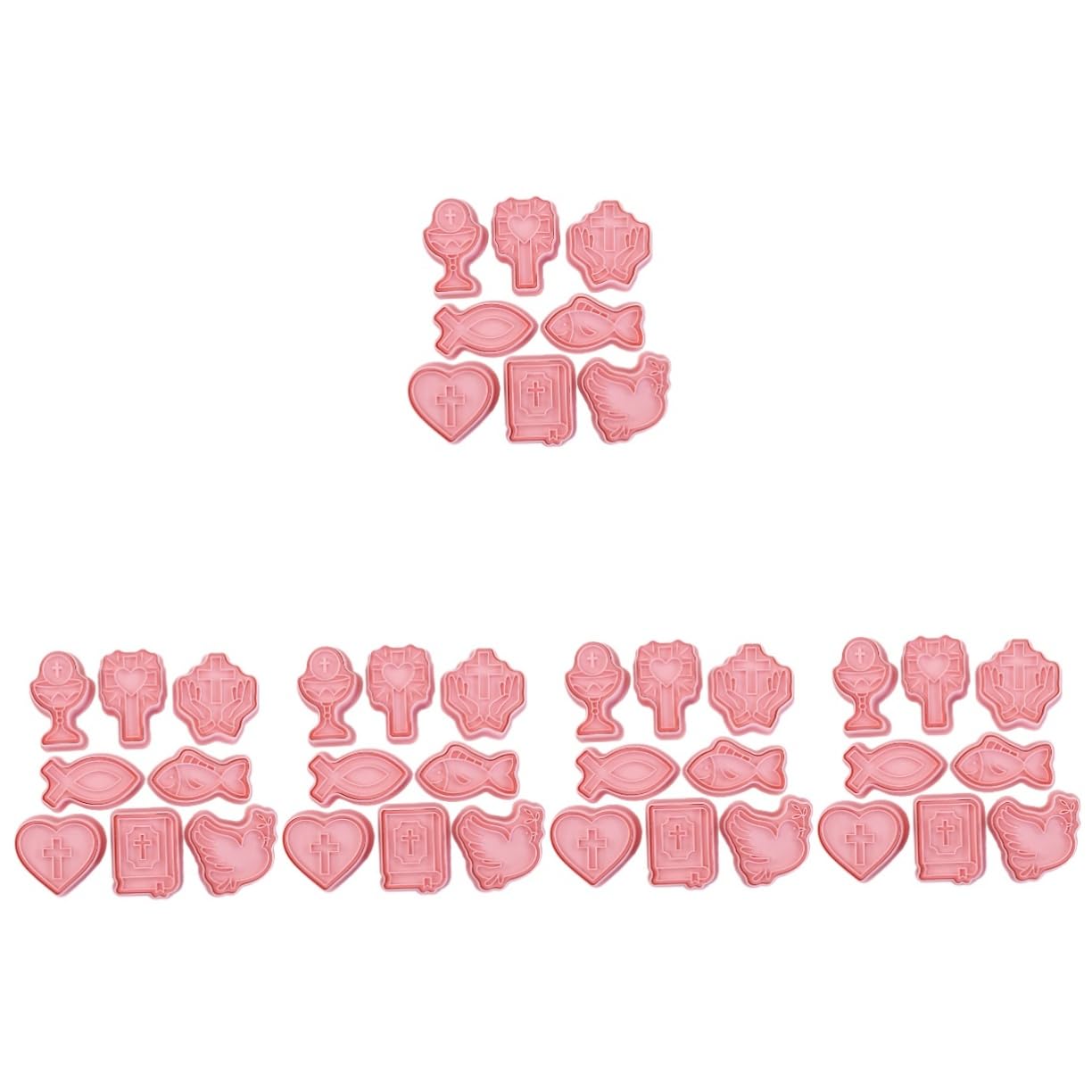MAGICLULU 5 Ensembles Moule Biscuit Hexagonal Ustensiles De Cuisson Accessoires De Pâtisserie Pour Biscuits Outil De Cuisson De Pâques Fournitures De Pâtisserie Nourriture Pp 8 Pièces * 5