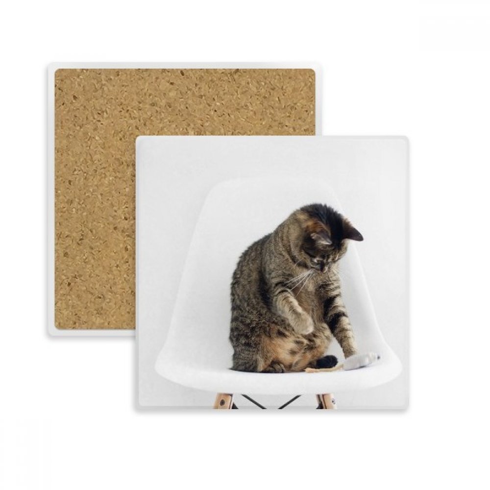 Action tirez sur la place coaster tasse en pierre poreuse