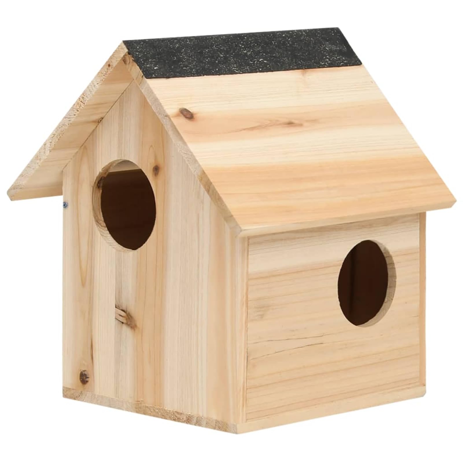Nido de madera maciza de abeto Fasba con acabados naturales premium