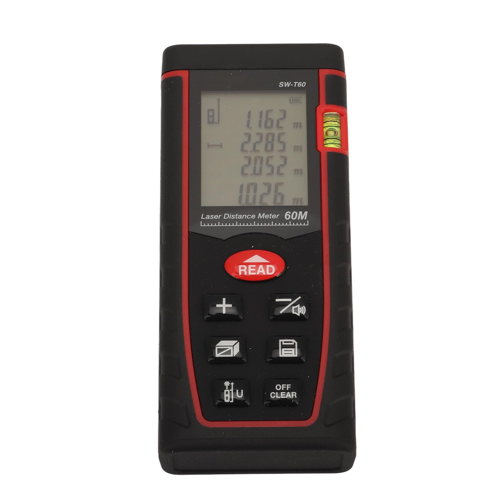 Infrared Rangefinder, Rangefinder AntiSlip Handheld 630?670nm ABS Housing for Construction (60m)