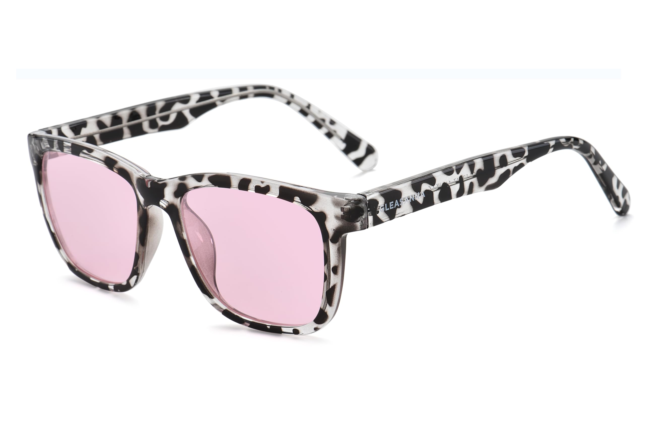 GLEASANNA 99.9% Blue Light Glasses for Woman Sleep Computer Gaming Glasses - Anti Eyestrain and UV400 Glare Protection