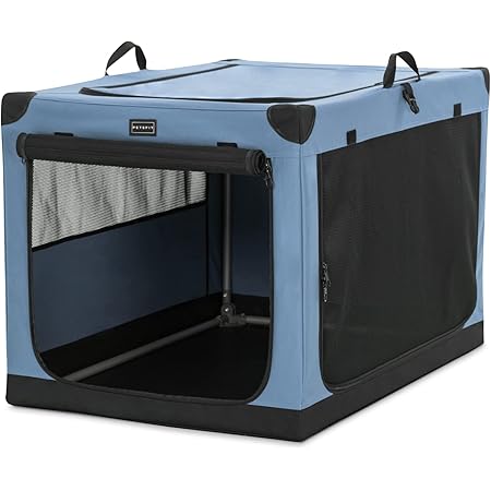 Faltbare Transportbox Für Hund & Katze - Atmungsaktiv 46x46x30cm Blau