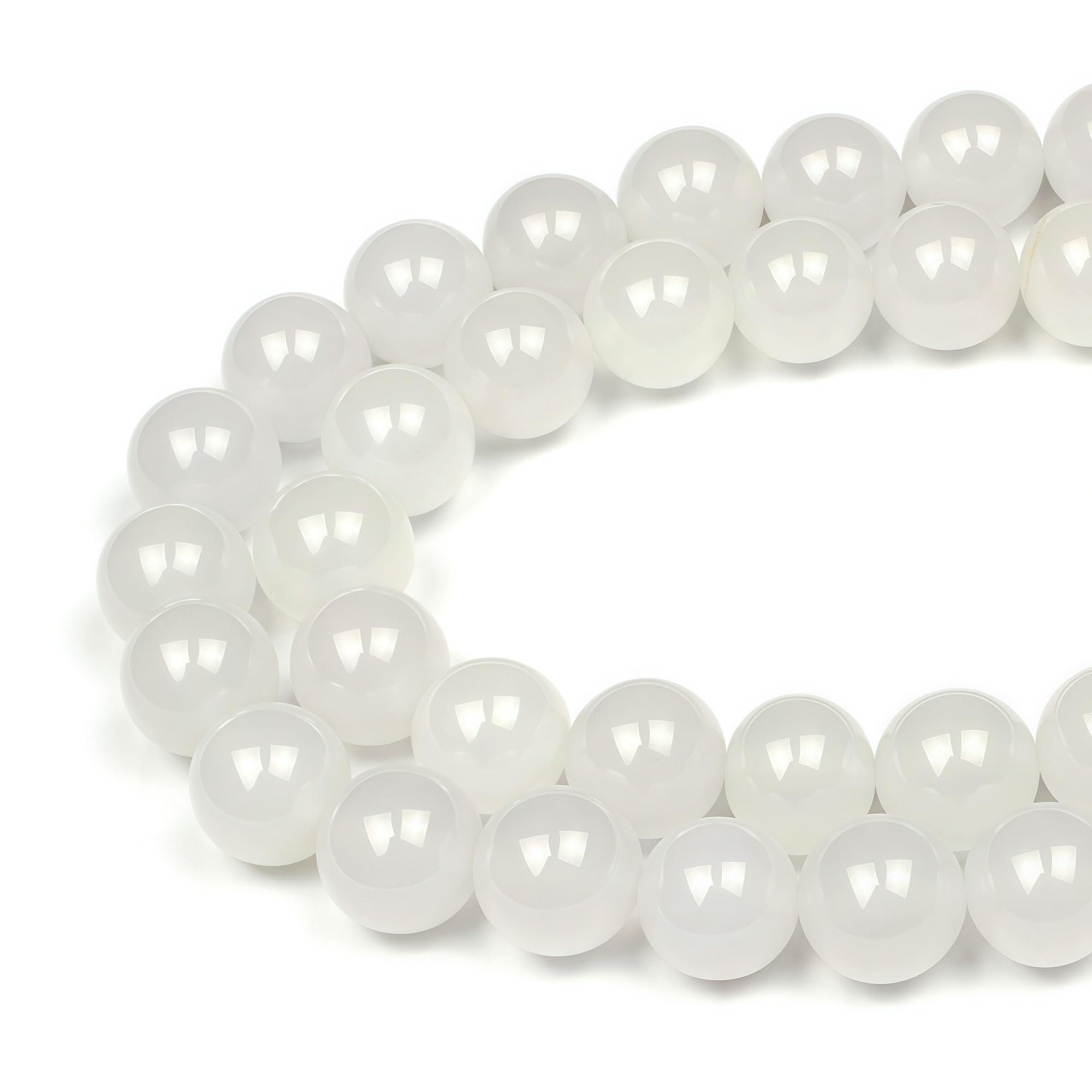 MJDCB 10mm 35 piezas Cuentas de Piedra Turquesa Redondas Sueltas Piedras Semipreciosas para Hacer Joyas Pulseras Collares — view 26