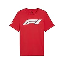 PUMA F1 Ess Logo Tee 180g T-Shirt, Pop Rosso, L Uomo