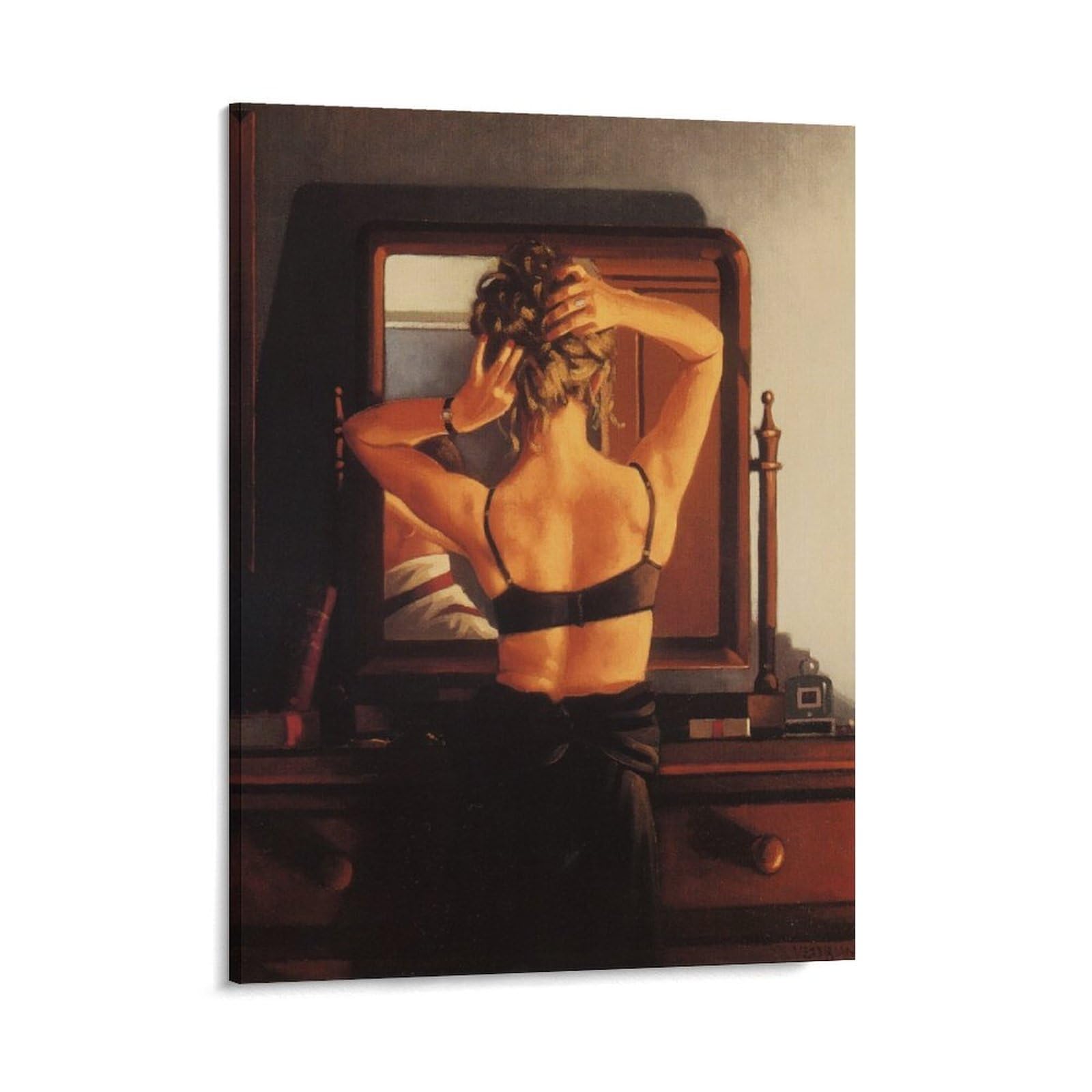 View 1 of ***STOCK PHOTO FOR REFERENCE ***_Vettriano Art Prints Sombras En El Tiempo Paintings Poster Canvas Poster Wall Art Picture Frame Prints Hanging Photo Gift Idea Decor Home Posters Artworks 11x14inch(28x35cm)