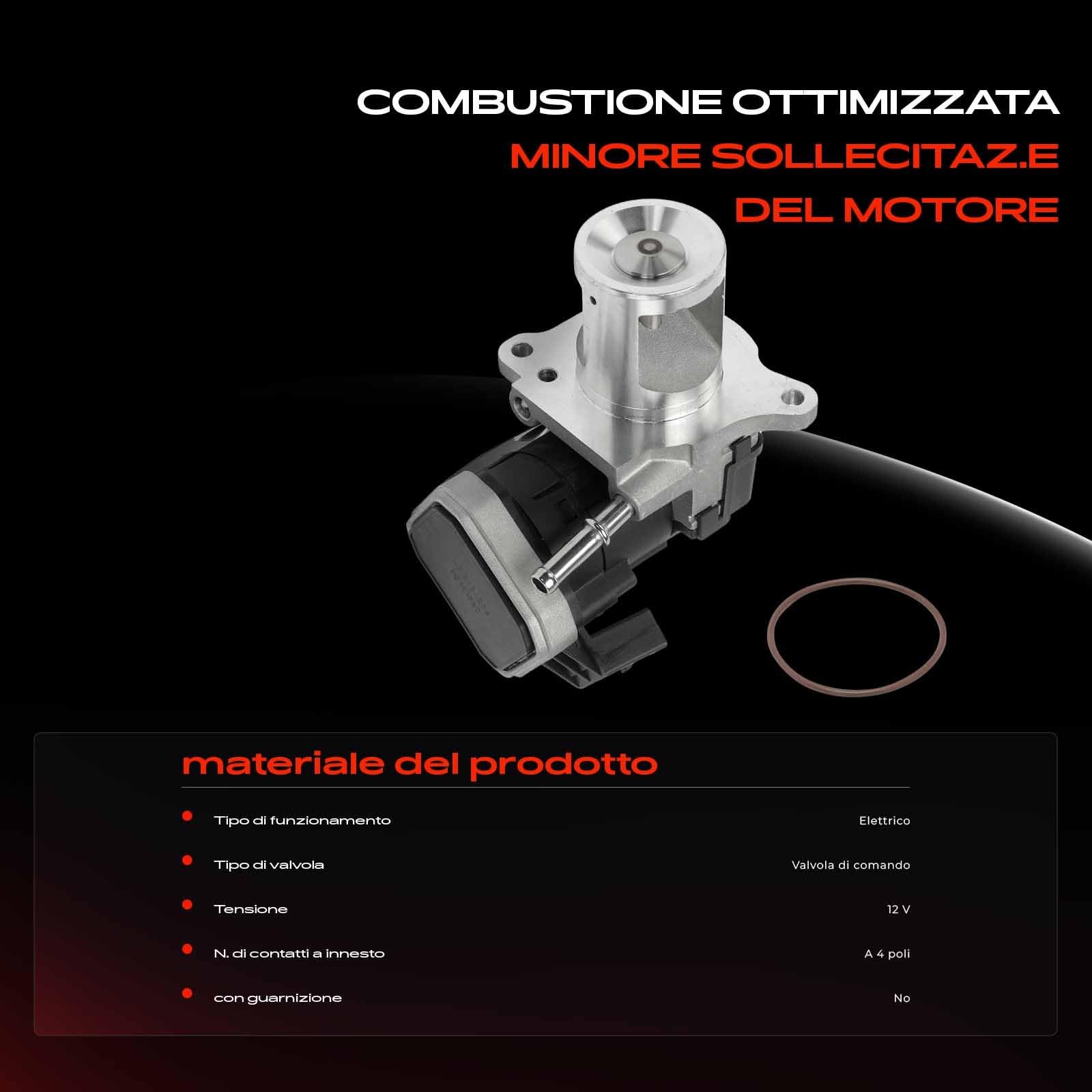 Frankberg Valvola EGR con guarnizioni 6421401960 | Compatibile con: Classe G Cabriolet W463, Classe E W212, Classe C W204, Classe GLK X204, Classe G W463
