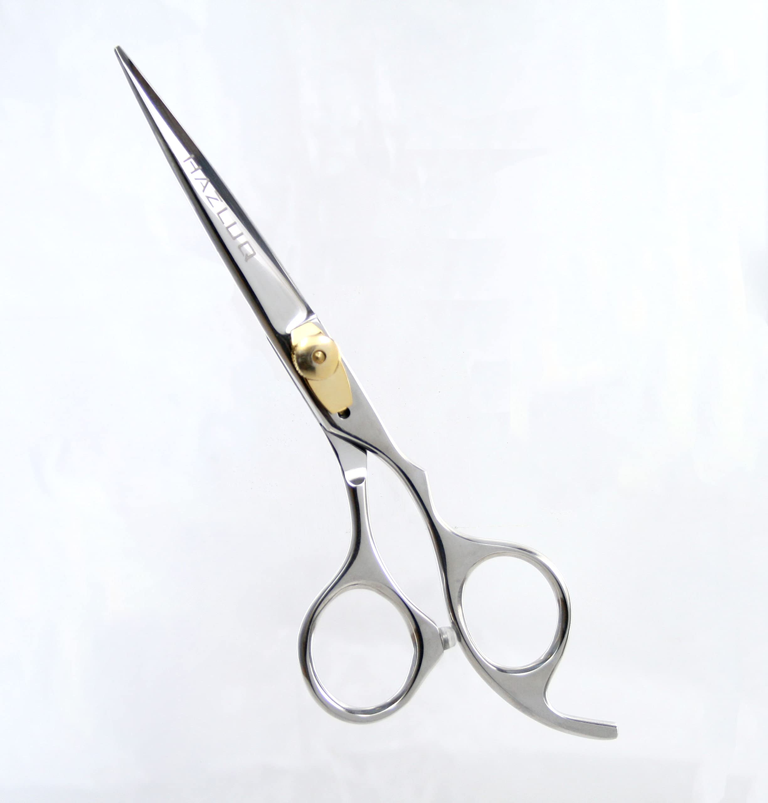 HazLuq Hairdressing Scissors- 6" Barber Salon Hair Scissors Professional- Sharp Stainless Steel Hair Cutting Scissor for Hairdressers, Men, Women - Multipurpose Haircut and Beard Trimming Shears