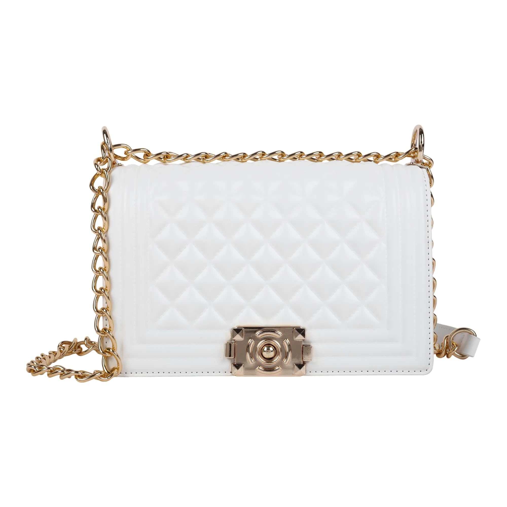 Lino Perros Womens White Quilted Hand Bag (B0CQG5H1SF) Amazon Price History, Amazon Price Tracker