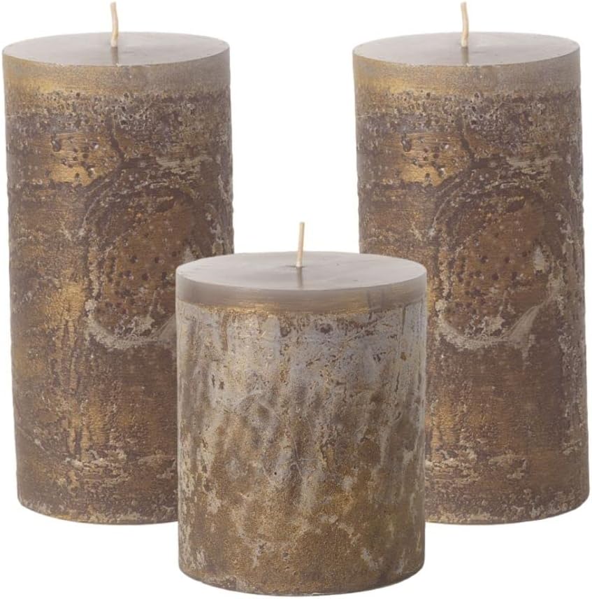 Sullivans Ritz Timber Pillar Set of 2, CleanBurning