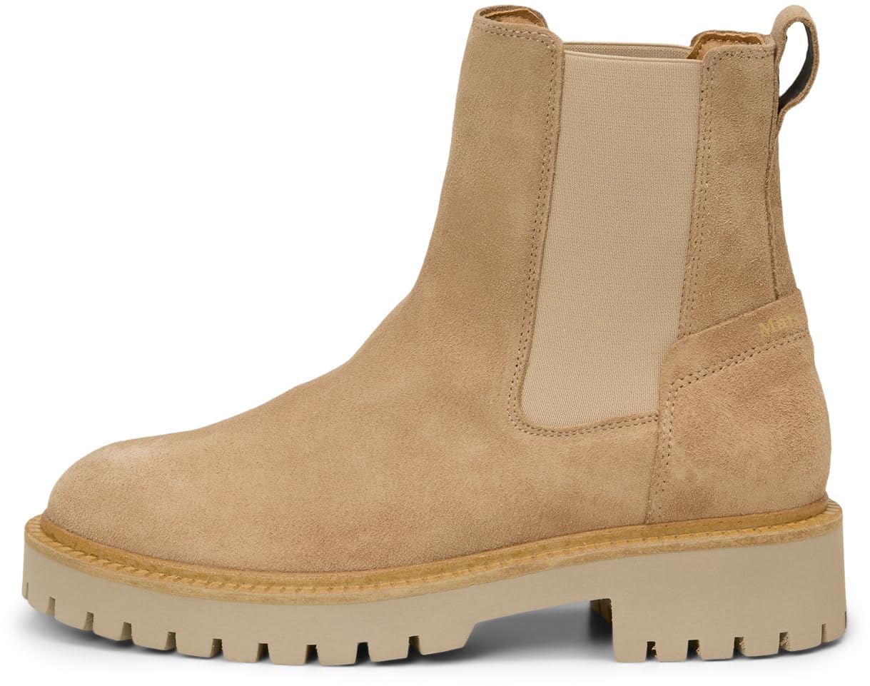 Marc OߴPolo Damen Chelsea Boots aus Leder mit Profilsohle