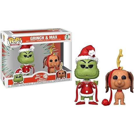 Funko Pop! Books: How The Grinch Stole Christmas - Grinch and Max Bundle Figures