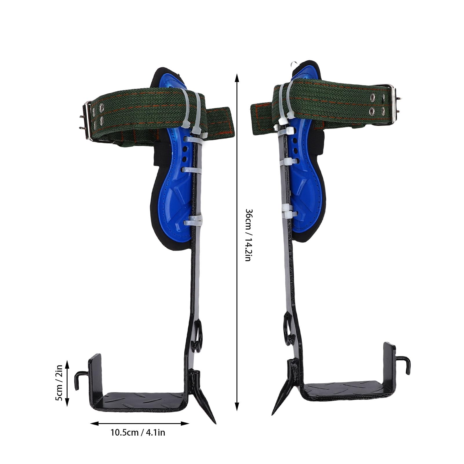 Cryfokt Crampons d'escalade en Acier Inoxydable avec Pédales